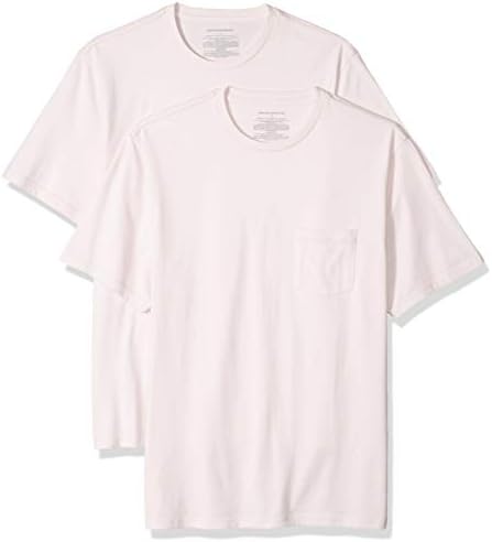 Muška majica Essentials od 2 komada uobičajenih oblika kratkih rukava i džep s okruglog izreza