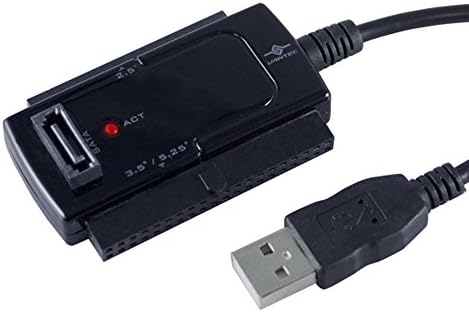 Adapter Vantec CB-ISATAU2 SATA/IDE za USB 2.0 Podržava 2,5-inčni, 3,5-inčni i 5,25-inčni hard diskovi (crna)