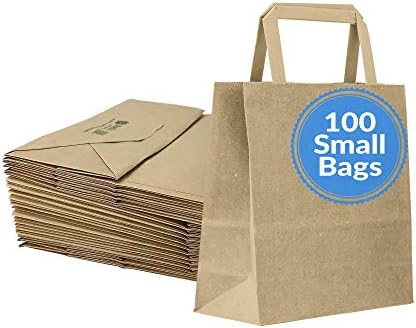 Рели. Papir Poklon Paketi | 100 Kom. Veliko | Malo - 7x3, 15x8 | Male Papirnate Vrećice S Ručkama | Poklon Paketi