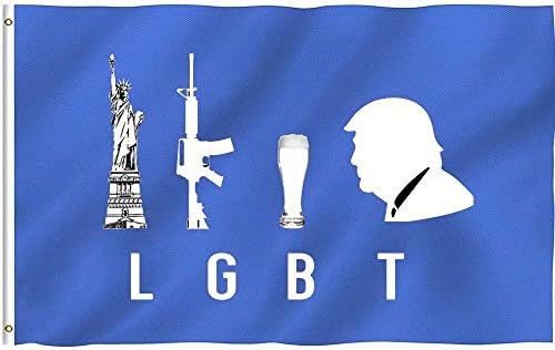 Oersted Libert Pištolj Pivo Trump Smiješno Američki Vrt Zastava i Ukrasnih Zastava za Vjenčanja Kuće Vanjski