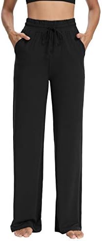 Sarin Matthews Ženske sportske hlače za joge Široke пижамные hlače za odmor Udobne sweatpants za jogging na uzice sa džepovima
