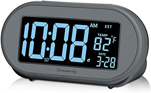 Alarm DreamSky s automatskim traženjem vremena s podesivim ona 0-, USB priključak za punjenje, Datum, Automatsko