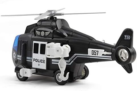Policijski Helikopter Vokodo 11 Sa Svjetlom I Zvukom Pritisnite I Hodati, Uključujući Sanaciju Košaricu Solidna