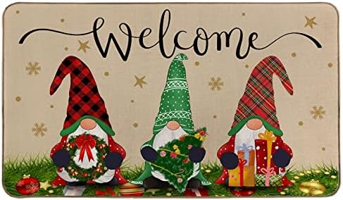 Čestit Božić Patuljak Tepih za vrata Zimski Božićni Gala tepih poda Vrata ukrasni mat mat za ulazna vrata na