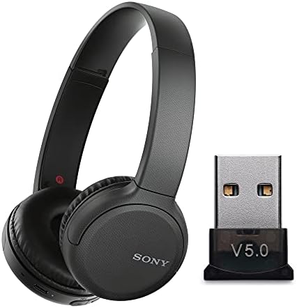 Bežične slušalice Sony WH-CH510 (black) s adapterom USB Bluetooth dongle u paketu (2 komada)