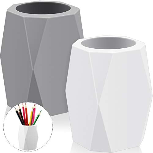 2 Kom. Silikonski držač za olovke Silikon čaše za olovke Geometrijski držač za olovke Držač četke za šminkanje