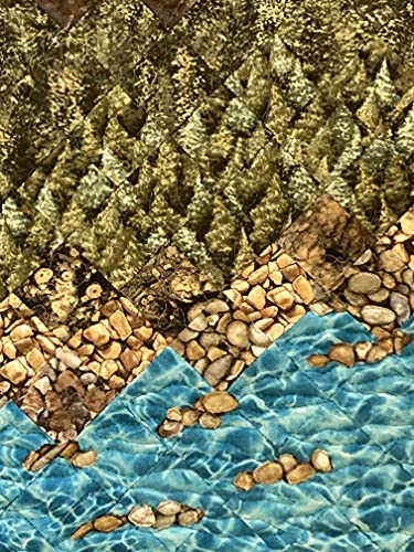 Zid umjetnost iz jorgan na jezeru Tahoe, Tkiva zidno slikarstvo, Tekstilna umjetničko Deka, Dekor planinskih