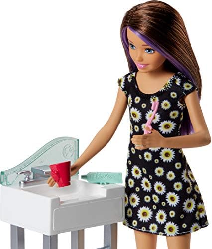 Igre skup za čuvanje djece Barbie lutka-Kapetanom, Lutka-djetetom, Sudopera, Sjedala za promjenom lonca i Tematske