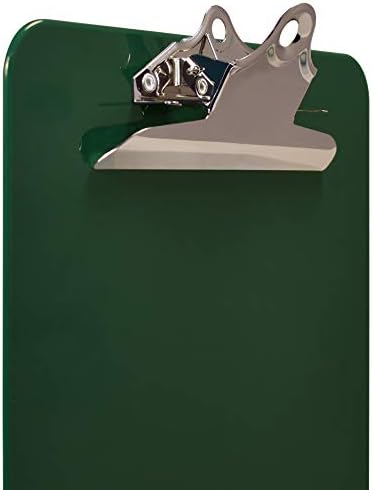 Zelene plastične Клипборды, 12 Komada, Izdržljiv, 12,5 x 9 cm, Standardni metalni nosač od Better Office Products,