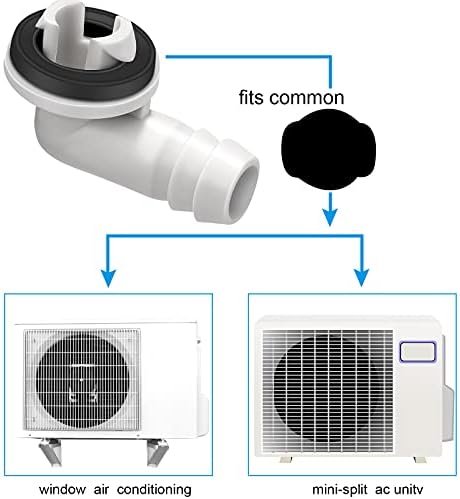 4 Kom. 0,6 Cm Priključak Za Ispiranje Crijeva Klima uređaja Prozor Adapter za Odvod ac sa Gumenim Prstenom Prijenosni