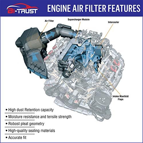 Komplet filter zraka kabine motor Bi-Trust,Zamjena za FRAM CA10171,CF10285,Kompatibilan sa Toyota Camry 2007-2017