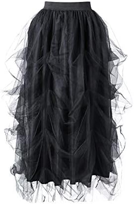 Ženska suknja od maxi-tila s višeslojnih visokog struka za posebne prigode, suknja za večernji izlazak