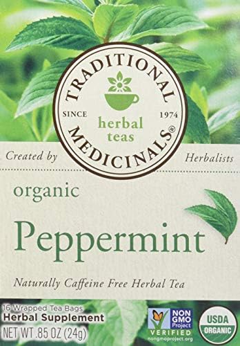 Tradicionalni lijekovi Organski Biljni Čaj od metvice metvica, 16 Vrećice čaja (Pakiranje po 1)