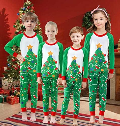 Obiteljske Božićne pidžama Ženske pamučne pidžame Muška Pidžama s dugim rukavima Pidžama
