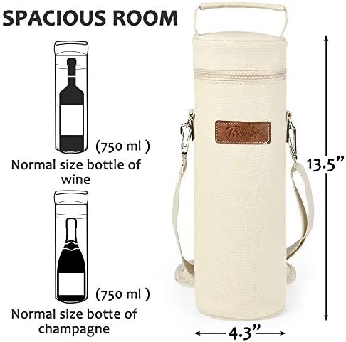 Jedan torbe-hladnjaci za vino Tirrinia - Usamljena i blage Handheld bag-ručke za nošenje omogućuju vina za putovanja,