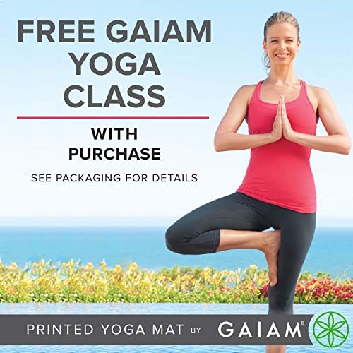 Yoga mat Gaiam - Premium 6 mm po cijeloj površini Reverzibilni Vrlo gust Нескользящий Prostirci za vježbanje