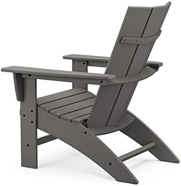Adirondack stolica s modernim izvijenih leđa od poliranog drveta