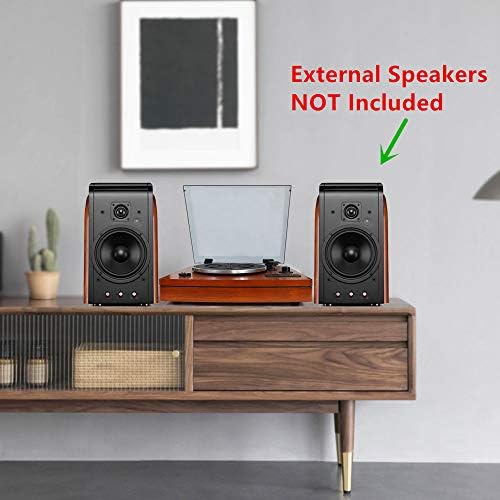 Player za Gramofonskih ploča 3-brzinski Prijenosni Fonograf Bežičnih Zvučnika, Bluetooth, Aux-in, USB priključak