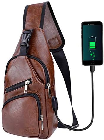 Sling Bag za muškarce i žene Ruksak na rame Нагрудные torbe preko ramena Ruksak s USB kabelom za Pješačenje