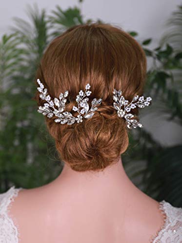 YERTTER 3 kom. Kopče Za kosu Cvijet Crystal Vjenčanje Pribor Za Kosu za Mladenku i Djeveruše Svadbene Frizure