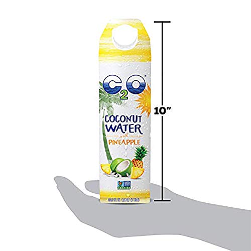 C2O Neto Kokos voda ananas | Na biljnoj osnovi | Bez-GMO | Bez šećera | Potrebne elektrolite | 1 litra (Pakiranje