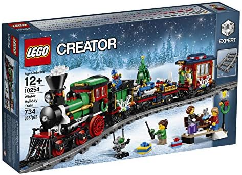 LEGO Creator Expert Zimski Praznik vlak 10254 Božićni vlak Kit s Punim Rasponom Željezničkog putu, Lokomotiva