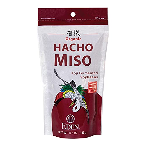 Eden Organic Hacho Miso, Tradicionalno proizvedeno u Japanu, Soja, Koji, Bogata u Mislima, Tamno Crvena, 12,1