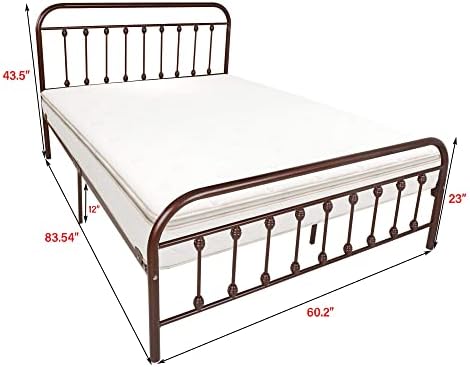 Okvir kreveta DUMEE s bračnim krevetom s Uzglavljem i изножьем Na Metalnoj platformi Kostur King Size kreveta