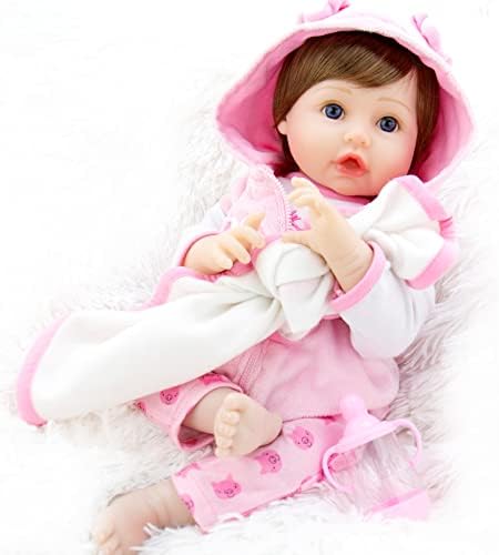 Aori Realan Realan Lutke-Реборны 22-inčni Lutka-girl-Реборн sa ružičastim Odjećom i igračkama priborom za svinje
