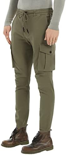 Posebne muške hlače-teretni za jogging Зауженные Oblikovana radne Hlače iz protežu-саржи s džepovima