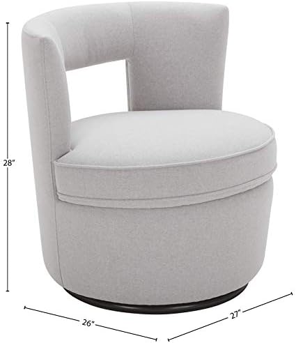Obrtno stolica s naglaskom na Modernu Dnevnu sobu marke sa zakovicama Slade, 27W, Sivi filc