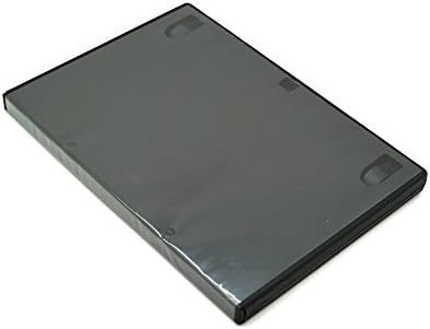 Maxtek Standardne 14 mm, Crne Presvlake za DVD s Jednim Diskom s Vanjskim Transparentan Rukava (25 Kom.)