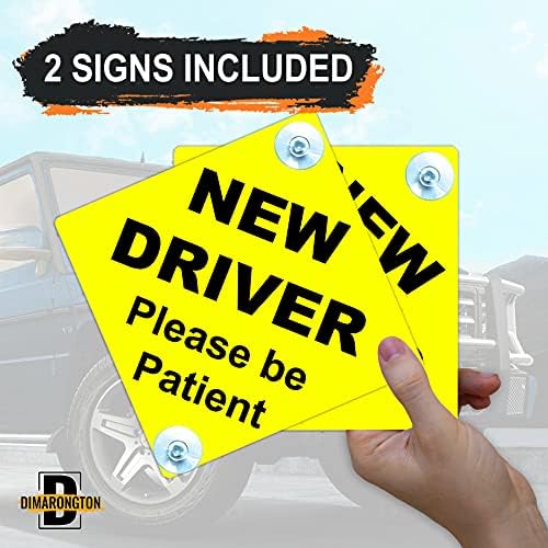 2 komada Novi Znak vozača / Oznaka / Naljepnica za prozor automobila / Molim vas, budite strpljivi, Znakovi