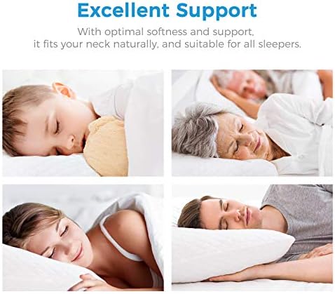 Jastuk od isjeckan pjene s učinkom memorije Lifewit Premium klase-Podesiva Hypoallergenic rashladna jastuk na