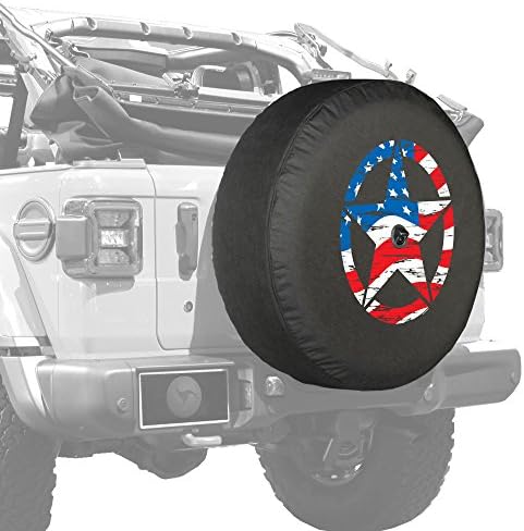 Bumerang - Problematična zvijezda (Američka zastava) - 32 Soft poklopac gume JL za Jeep Wrangler JL (s stražnja