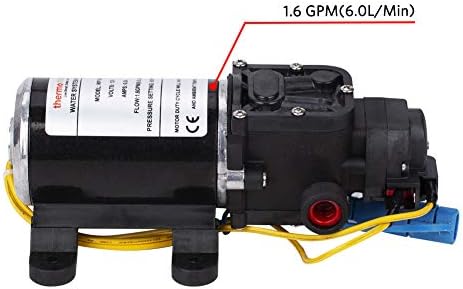 thermomate 1,6 GPM Membranska Pumpa za povećanje tlaka Vode 6 L / min Самовсасывающий pumpa-cijev za autopraonicu