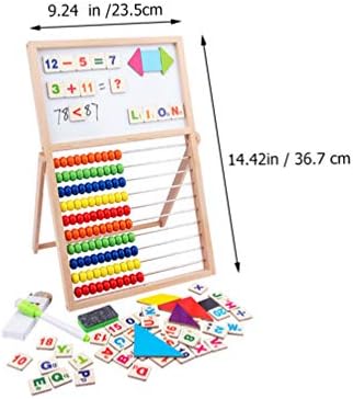 TOYANDONA Matematički Razvija igračka Drvene Abakus Counting okvir Magnetska Ploča za suho brisanje Matematičke Manipulacije Karta puzzle Edukativne igračke za djecu