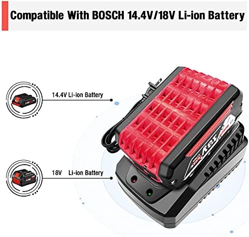 Punjač za li-ion baterija Bosch 18 v 14,4 v, Противоскользящая dizajn SANIKLITE i brzo punjenje Prijenosnih