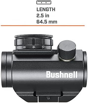 Optički ciljnik Bushnell Trofej TRS-25 s crvenom točkom, 1x20 mm, Crna