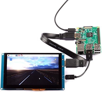 GeeekPi 5-inčni Kapacitivni Touchscreen ekran 800x480 HDMI Monitor TFT LCD zaslon za Malina Pi 4 Model B, Malina