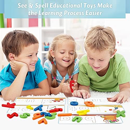 Obrazovni Razvojne igračke i dar za Dječake i djevojčice 3 4 5 6 godina - Pogledajte i napišite Odgovarajući