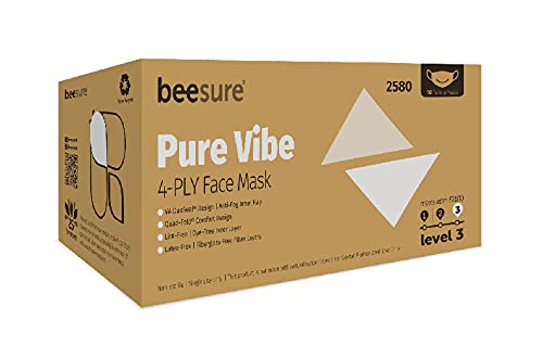 Maska za lice BeeSure BE2580 Pure Vibe, Bijela (kutija po 50 komada)