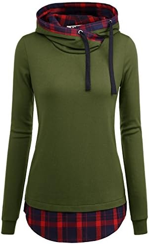 DJT Za žene s воронкообразным izreza i kontrasta пуловером s kapuljačom