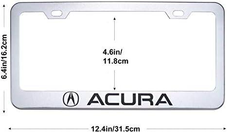 2 Komada najnoviji okvir registarske pločice od mat aluminijske legure pogodne za registarske pločice Acura,