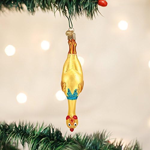 Božićni ukrasi od puhano staklo Starog Svijeta za Božićno drvce Gumeni piletina