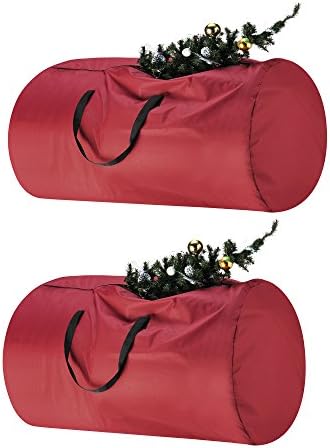 Božićni torbe za pohranu TINY TIM TANKOVI-Set od 2 predmeta-umjetnog drveća visine 7,5-16 metara Platno-premium-klase-Zaštitite