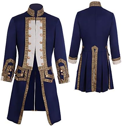 КосплейДия Muška Kolonijalne Vojna oblik 18. stoljeća Frak Odijelo Srednjovjekovni Victorian muško Odijelo doba Regency