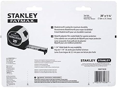 Osobni alati Stanley FMHT74038 25' Rulet Fatmax, 2 Ruleta u pakiranju, Samo 4 Rulet