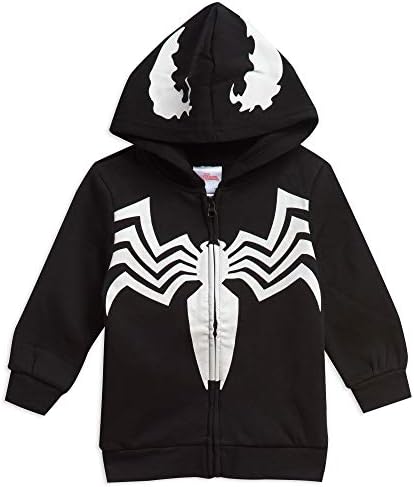 Majica s kapuljačom Marvel spider-Man Venom Spiderverse za dječake, флисовый odijelo na munje