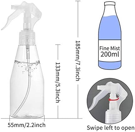 200 ml Plastična boca-sprej za Kosu/Vode/Biljaka, Nježno Atomizes ultra tanki magla